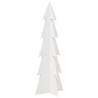 Wooden Christmas Tree Decoration - 112 cm Solid Pine White