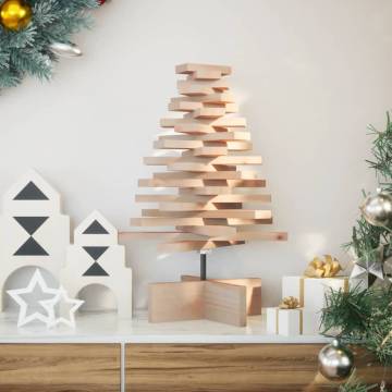 Wooden Christmas Tree 60cm | Unique Solid Pine Decoration