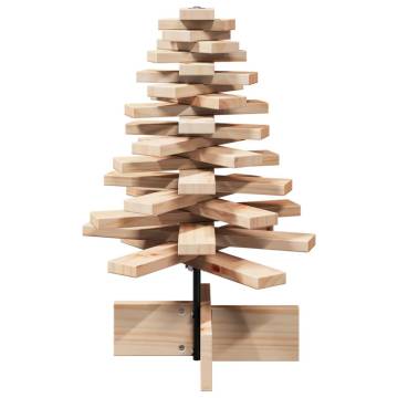 Wooden Christmas Tree 60cm | Unique Solid Pine Decoration