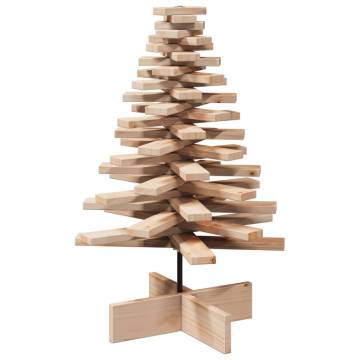 Wooden Christmas Tree 80 cm - Unique Solid Pine Decoration