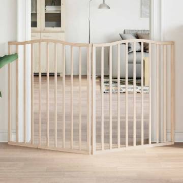 Foldable Dog Gate 2 Panels 160 cm | Poplar Wood - Hipo Market