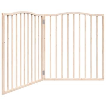 Foldable Dog Gate 2 Panels 160 cm | Poplar Wood - Hipo Market