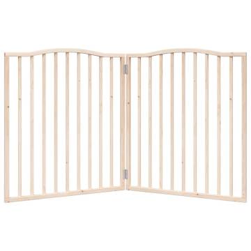 Foldable Dog Gate 2 Panels 160 cm | Poplar Wood - Hipo Market