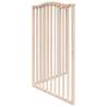 Foldable Dog Gate 2 Panels 160 cm | Poplar Wood - Hipo Market