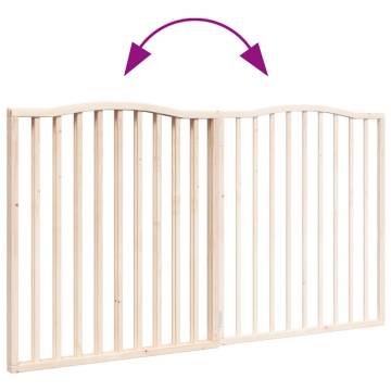 Foldable Dog Gate 2 Panels 160 cm | Poplar Wood - Hipo Market