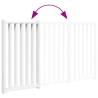 Foldable Dog Gate - 3 Panels White Solid Wood Fir | Hipomarket