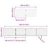 Dog Gate with Door - Foldable 8 Panels Poplar Wood | HipoMarket