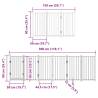 Foldable Dog Gate with Door - 12 Panels, 600 cm Poplar Wood