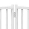 Foldable Dog Gate with Door - 9 Panels White 450 cm | HipoMarket