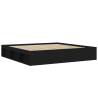 Stylish Black Bed Frame 200x200 cm | HipoMarket