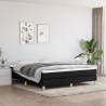 Box Spring Bed Frame Black 180x200 cm - Super King Fabric