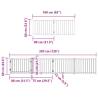 Dog Gate with Door - 12 Panels Foldable Brown 960 cm | HipoMarket