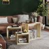 Nesting Tables Set - 3 pcs Sonoma Oak Engineered Wood