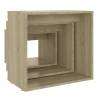 Nesting Tables Set - 3 pcs Sonoma Oak Engineered Wood