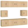 8 Piece Sonoma Oak TV Cabinet Set - Stylish & Practical Design