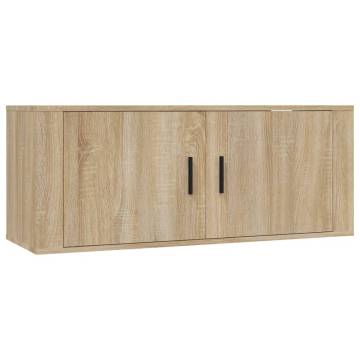 Wall-mounted TV Cabinets 2 pcs Sonoma Oak - Stylish Storage