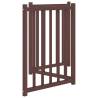 Dog Gate Foldable 3 Panels Brown Oak | Solid Wood Fir - HipoMarket