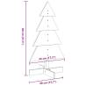 Wooden Christmas Tree - Wax Brown 80 cm Solid Pine Decor