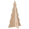 Wooden Christmas Tree - 80 cm Solid Pine for Holiday Decor