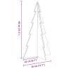 Wooden Christmas Tree - 80 cm Solid Pine for Holiday Decor