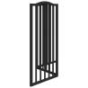 Foldable Dog Gate - 3 Panels Black 150 cm Poplar Wood