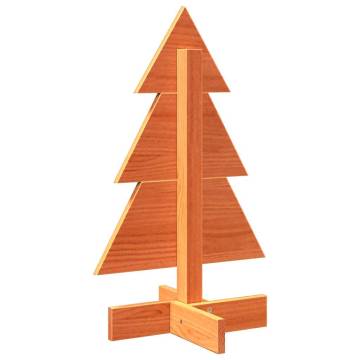 Wooden Christmas Tree 60cm - Rustic Solid Pine Decoration