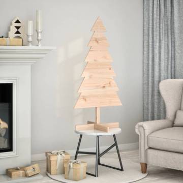 Wooden Christmas Tree 120 cm | Solid Pine Decoration