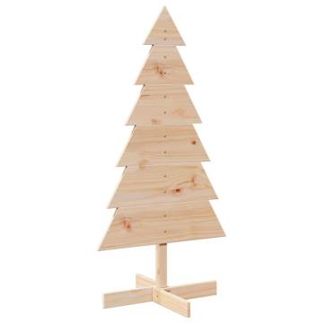 Wooden Christmas Tree 120 cm | Solid Pine Decoration