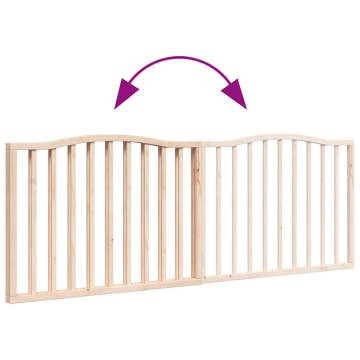 Dog Gate Foldable 2 Panels 160 cm | Durable Poplar Wood