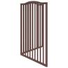 Foldable Dog Gate 160cm - Brown Oak, Durable Poplar Wood