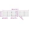 Dog Gate with Door - Foldable 6 Panels 300 cm Solid Wood Fir