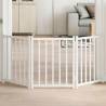  Dog Gate Foldable 3 Panels White 150 cm Solid Wood Fir Colour white Size 50 x 60 x 2 cm Quantity in Package 3 