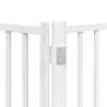 Dog Gate with Door - Foldable 6 Panels, 480 cm White