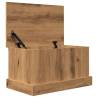 Artisan Oak Storage Box - 30x50x28 cm Engineered Wood