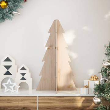 Wooden Christmas Tree 69.5 cm | Unique Pine Decoration