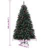 Artificial Christmas Tree 240 cm with 300 LEDs - HipoMarket