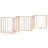 Foldable Dog Gate with Door - 15 Panels in Poplar Wood | Hipo Market