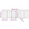 Foldable Dog Gate with Door - 6 Panels, White Poplar Wood