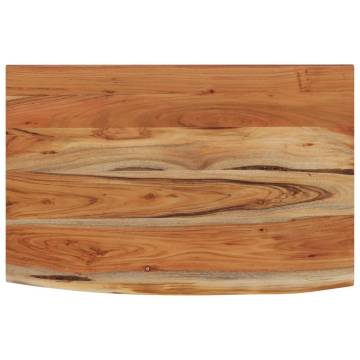 Rectangular Solid Wood Acacia Wall Shelf | 70x40x2.5 cm