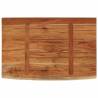 Rectangular Solid Wood Acacia Wall Shelf | 70x40x2.5 cm