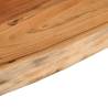 Wall Shelf - Solid Acacia Wood Live Edge 70x30 cm | HipoMarket