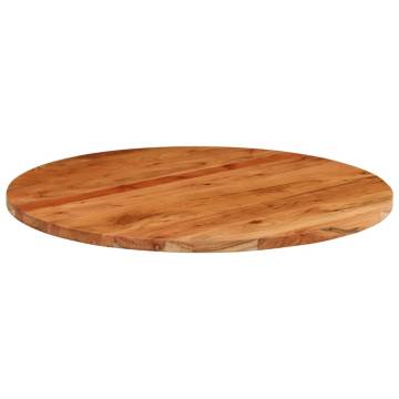 Round Solid Wood Acacia Table Top Ø80x3.8 cm - Hipomarket