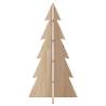 Wooden Christmas Tree for Decoration - 59.5 cm Solid Wood Pine