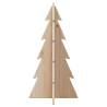 Wooden Christmas Tree for Decoration - 59.5 cm Solid Wood Pine