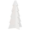 Wooden Christmas Tree Decoration - White 69.5 cm Solid Pine