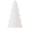 Wooden Christmas Tree Decoration - White 69.5 cm Solid Pine