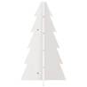 Wooden Christmas Tree Decoration - White 69.5 cm Solid Pine