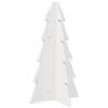 Wooden Christmas Tree Decoration - White 69.5 cm Solid Pine