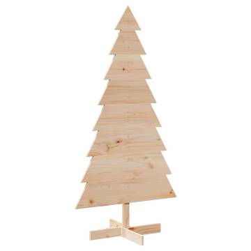 Wooden Christmas Tree - 150 cm Solid Pine for Festive Decor