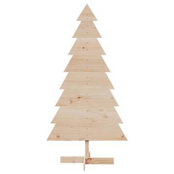 Wooden Christmas Tree - 150 cm Solid Pine for Festive Decor